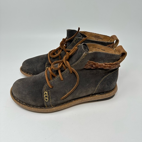 Born Women's Temple Walking Boots in Dark Green Distressed Sz 8.5M - Picture 2 of 15